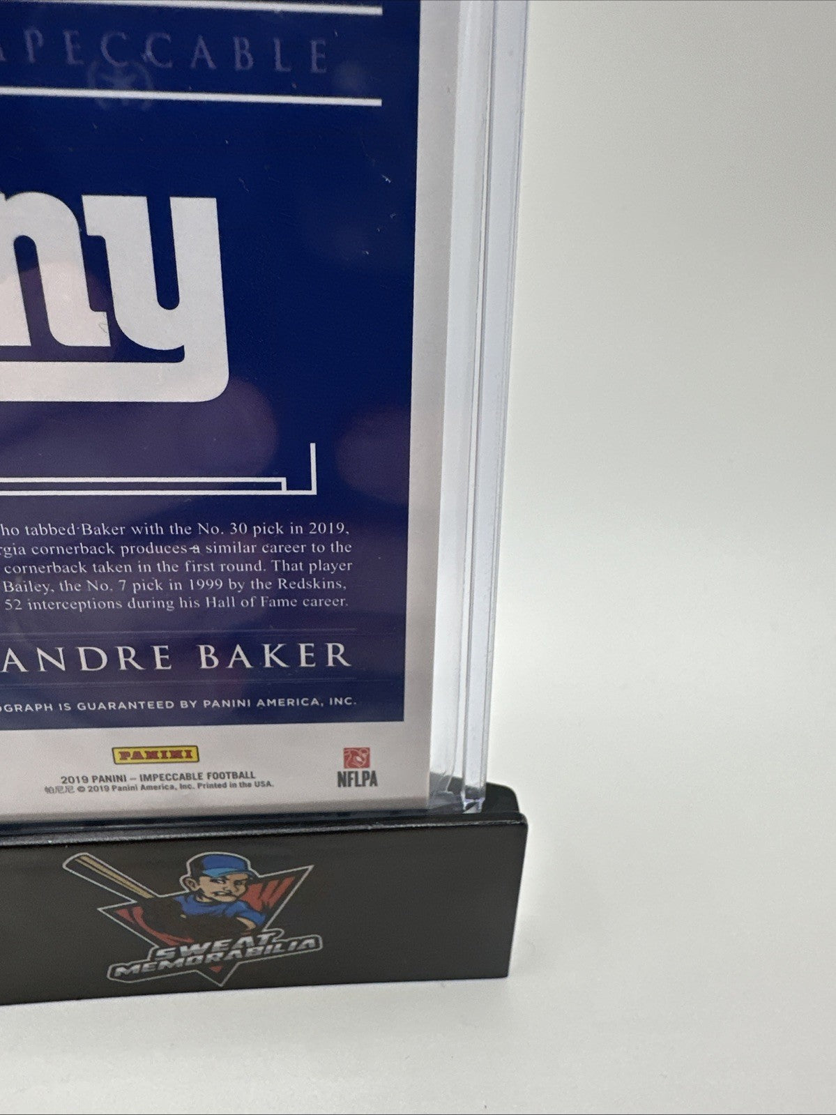 2019 Panini Impeccable Certified Autograph #154 DeAndre Baker RC NFL Card 12/99
