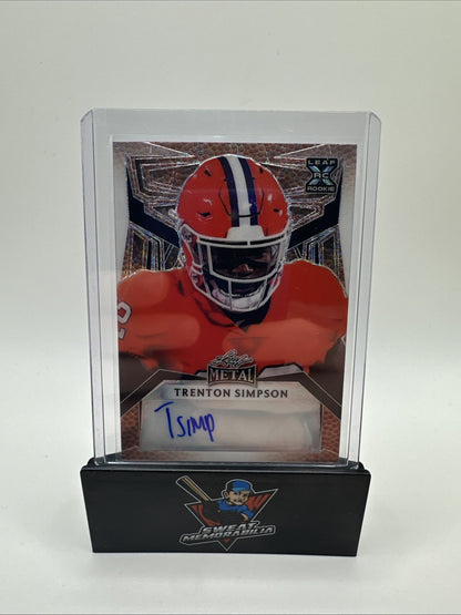 2023 Leaf Metal Trenton Simpson Rookie College Football 5/5