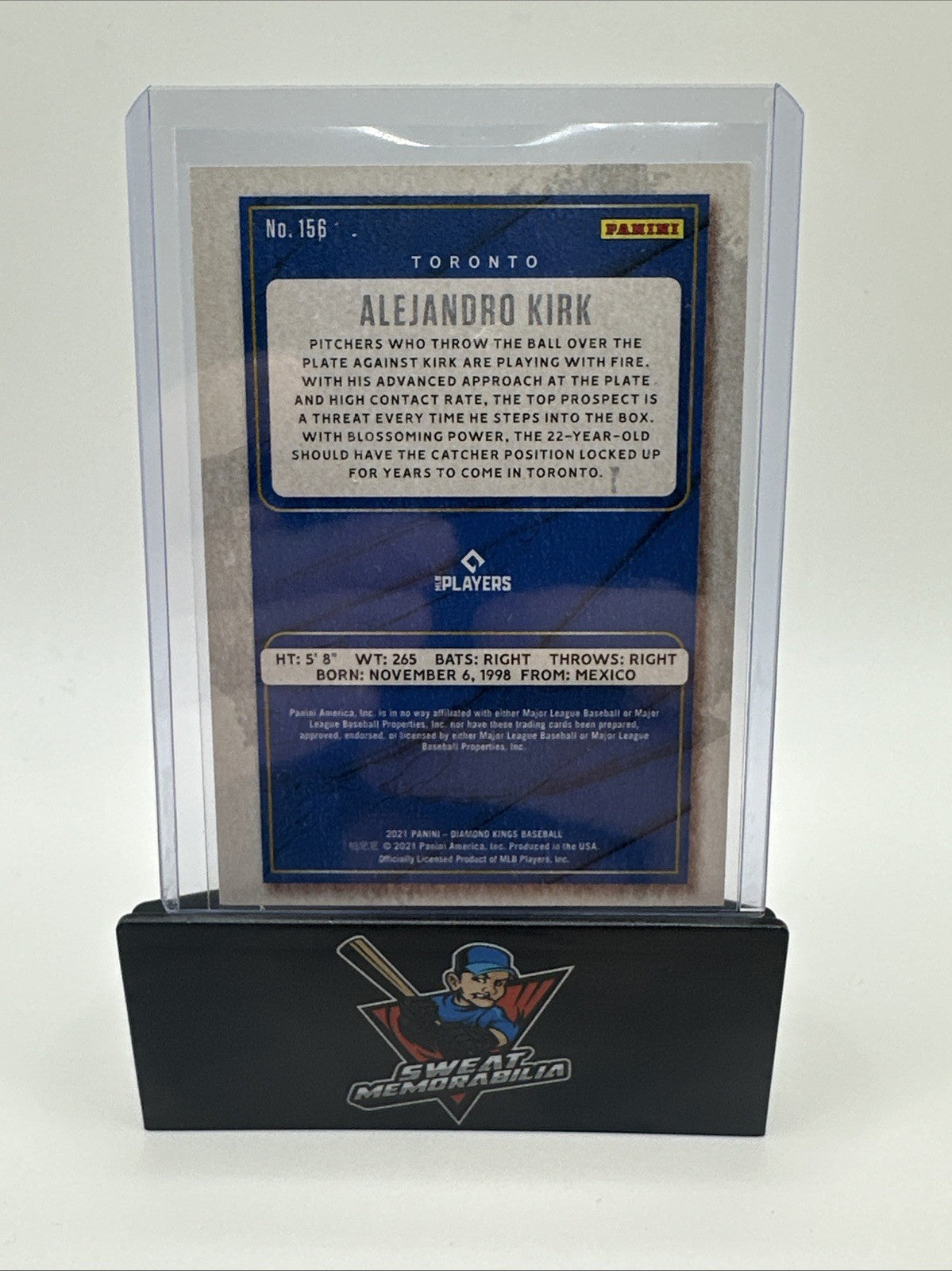 2021 Diamond Kings Alejandro Kirk Litho Proof #156 06/25