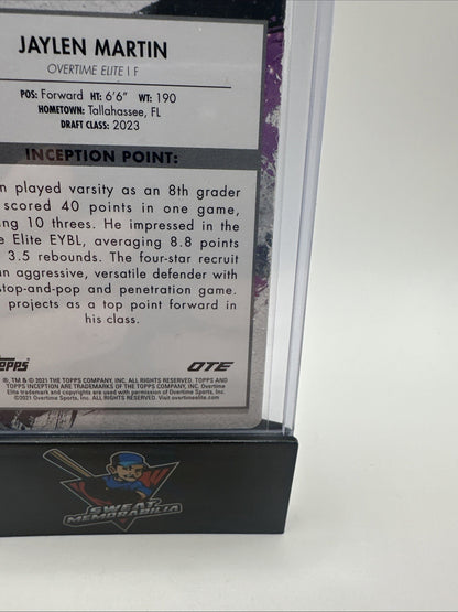 2021-22 Topps Inception OTE Overtime Printing Plate
