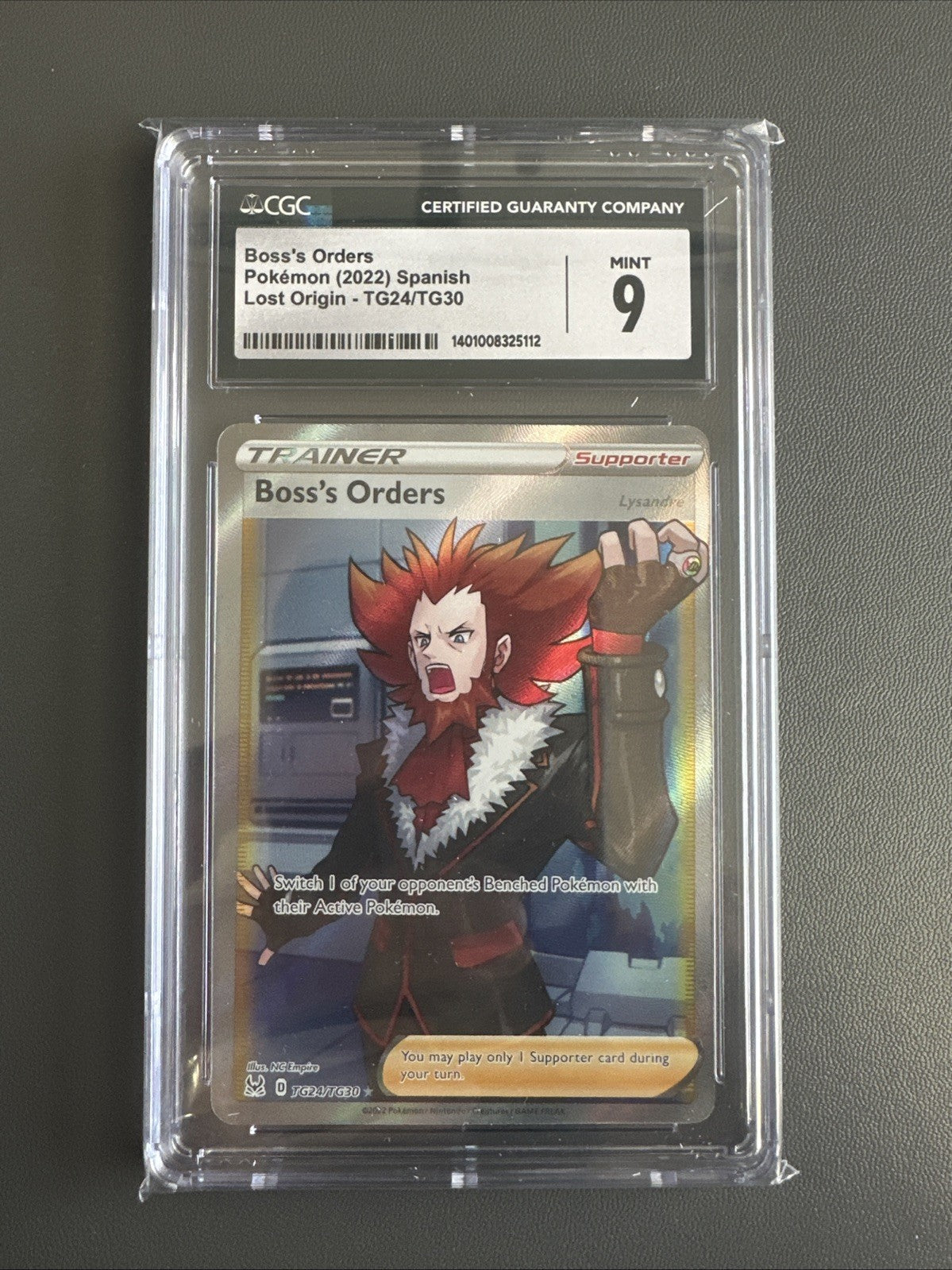 Pokemon 2022 Boss's Orders TG24/TG30 Full Art Lost Origin CGC 9