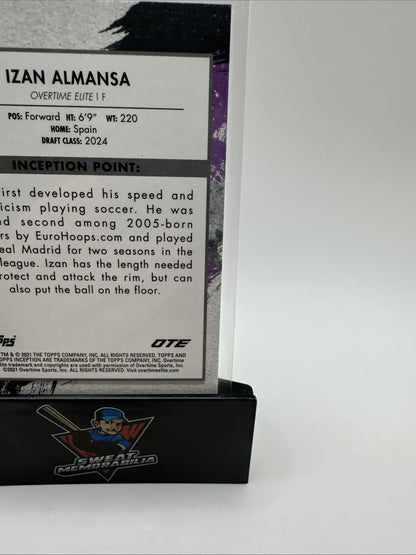 2022 TOPPS INCEPTION OVERTIME OTE #71 IZAN ALMANSA RC RED 50/75
