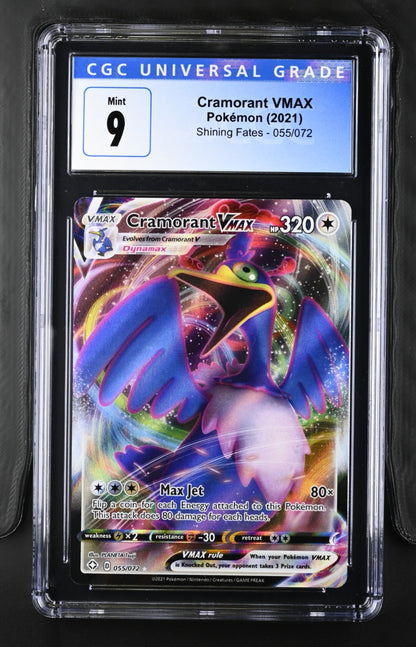 Pokemon 2021 Shining Fates Cramorant VMAX #055/072 CGC 9