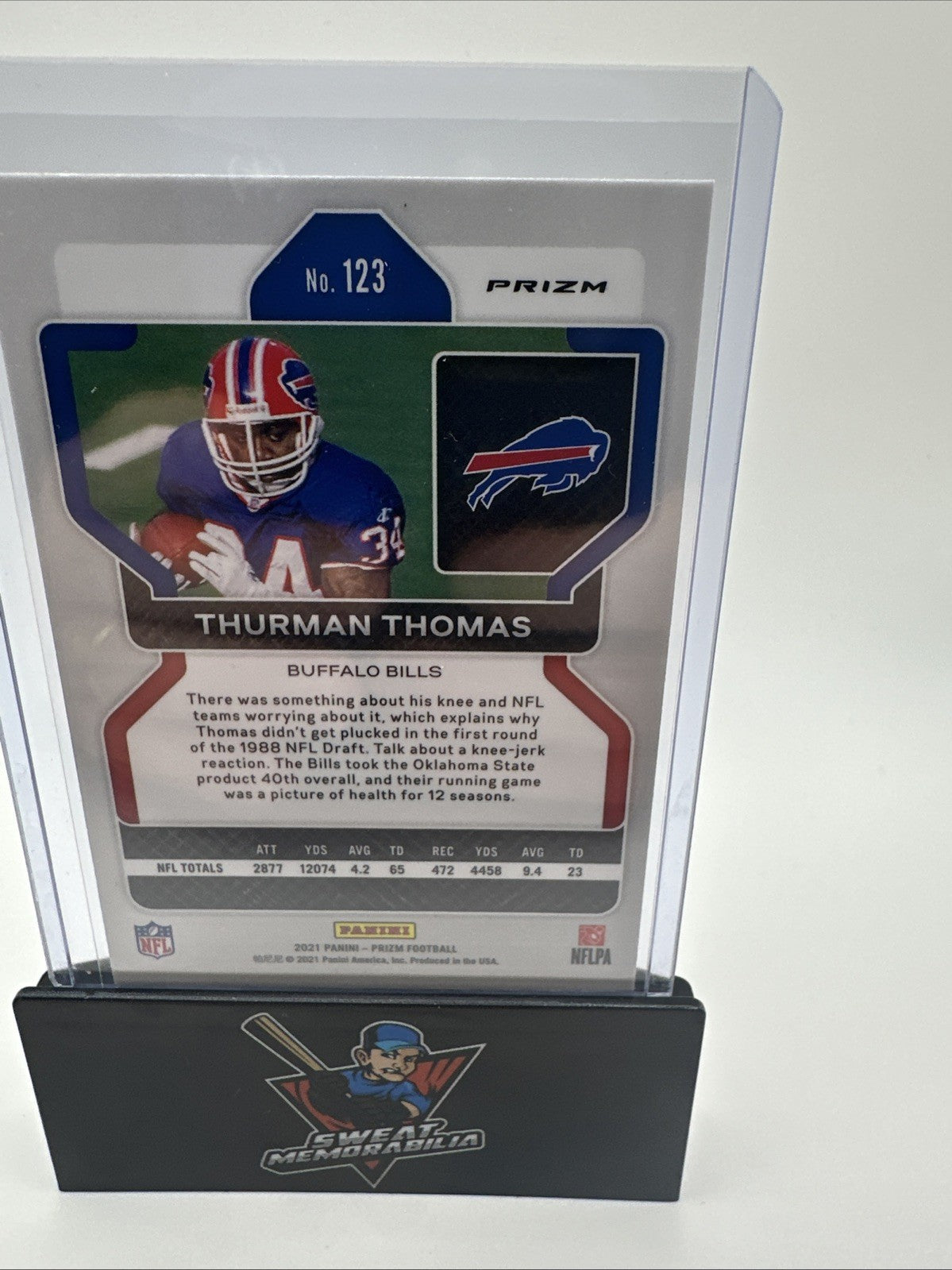 2021 Panini Prizm - Thurman Thomas #123 Checker Prizm