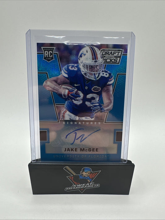 2016 Panini Prizm Draft Picks Jake McGee Blue Auto Florida