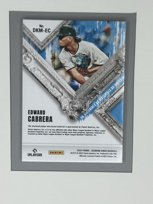 2022 Panini Diamond Kings #DKM-EC Materials Edward Cabrera 13/50