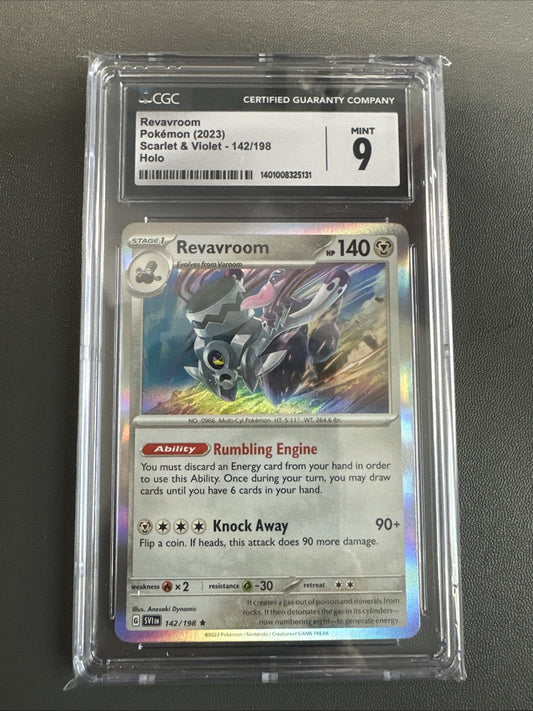Revavroom 142/198 Sv01: Scarlet & Violet Base Set Holo PSA 9