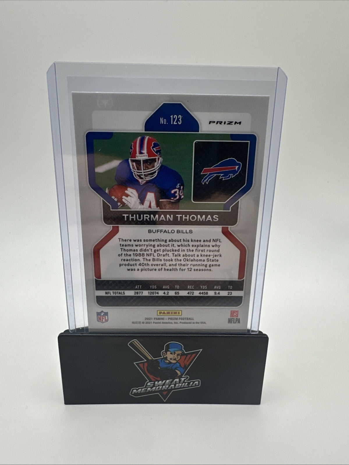 2021 Panini Prizm - Thurman Thomas #123 Checker Prizm