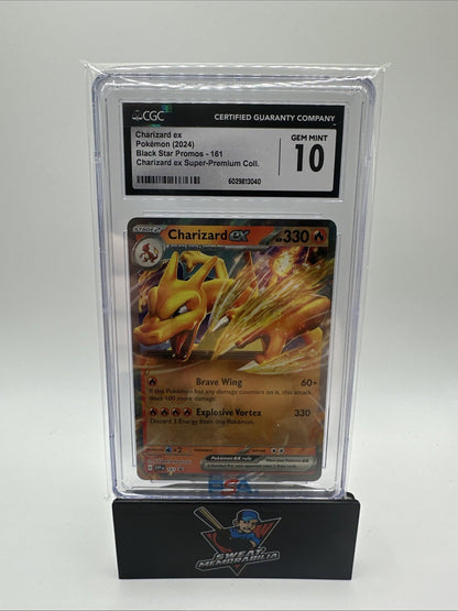 Pokémon 2024 Charizard ex 161 2024 Black Star Promos CGC 10