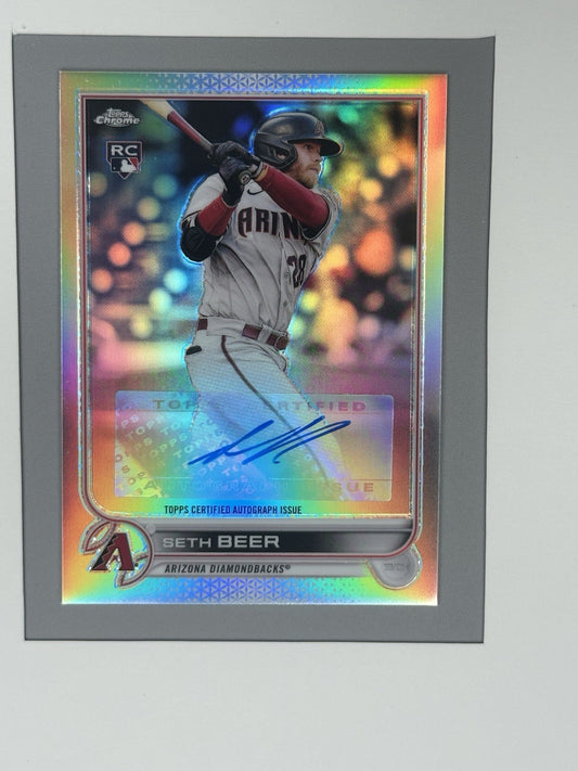 2022 Topps Chrome Update Seth Beer Rookie Auto #AC-SBE