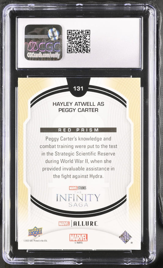 2023 Upper Deck Marvel Studios Allure Hayley Atwell as Peggy Carter #131 CGC 8.5