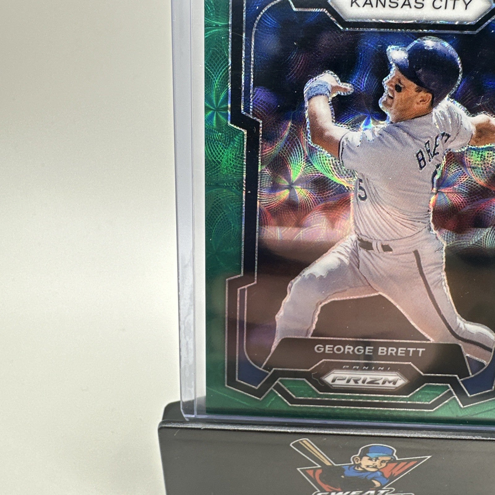 George Brett 2024 Panini Prizm Green Scope Prizm #41/75 Kansas City Royals