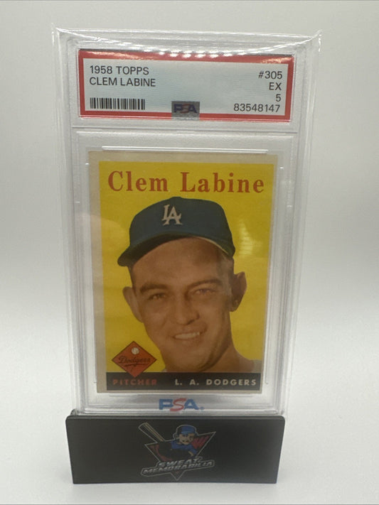 1958 Topps Clem Labine #305 PSA 5