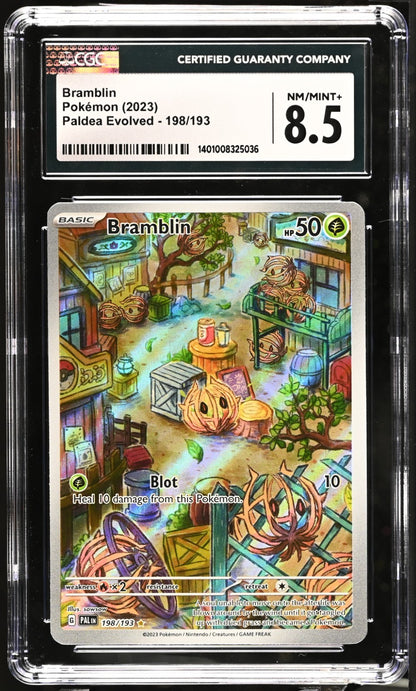 Pokemon 2023 Bramblin Paldea Evolved 198/193 CGC 8.5