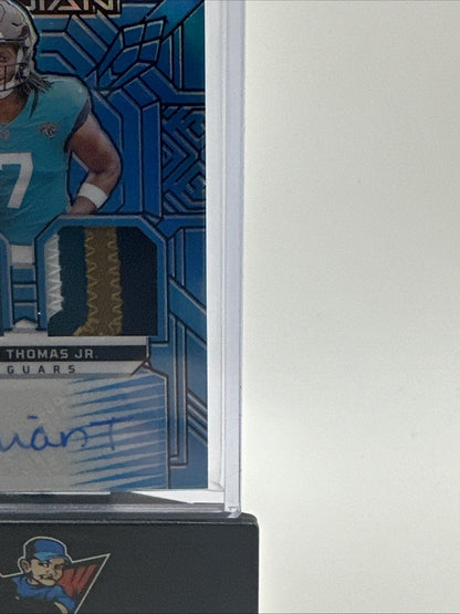 Brian Thomas Jr. 2024 Obsidian RPA Blue 23/25 Auto Dual Patch. Nice Patches!!!