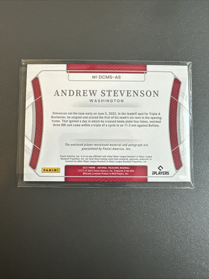 2022 Panini National Treasures Gold /25 Andrew Stevenson #DCMS-AS Auto