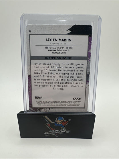 2021-22 Topps Inception OTE Overtime Printing Plate