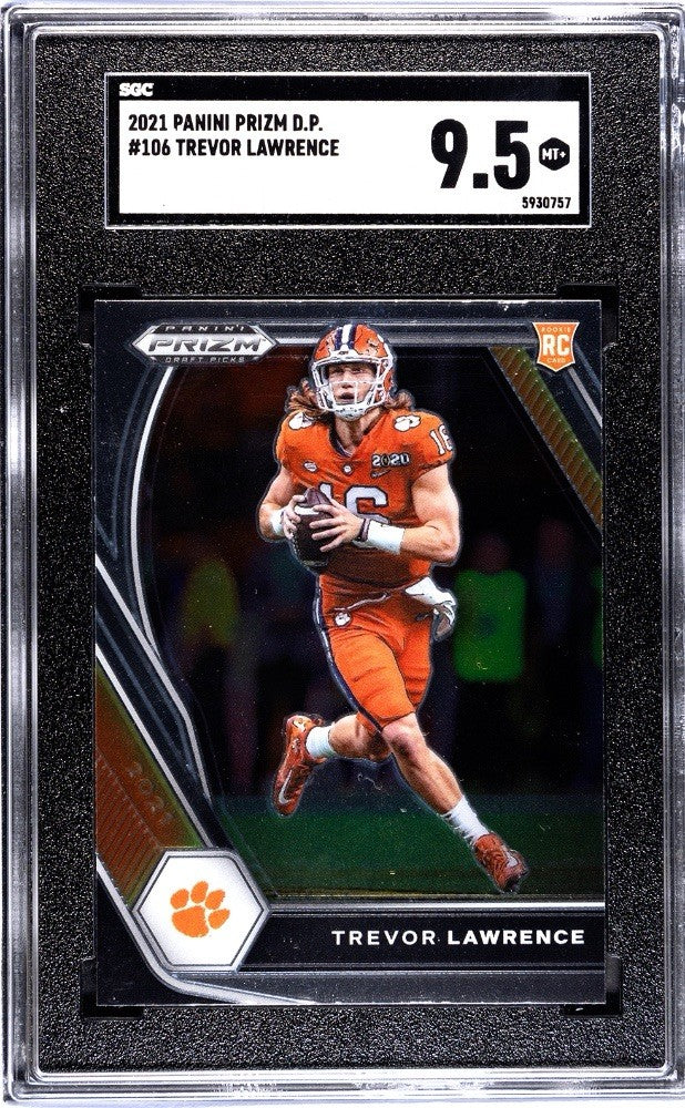 2021 Panini Prizm Draft Picks - Trevor Lawrence #106 (RC) SGC 9.5