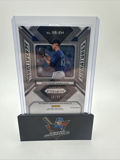 2024 Panini Prizm- Emerson Hancock(RC)-Sensational Signatures- Auto- Mariners