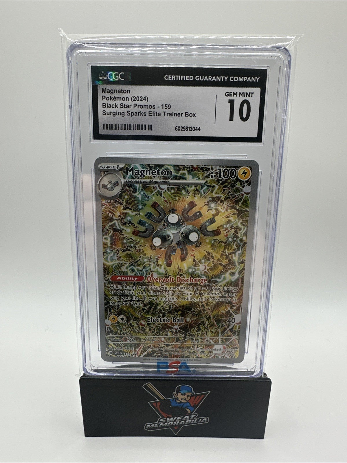 CGC 10 Gem Mint Magneton 159 Sv: Scarlet & Violet Black Star Promo Cards Holo
