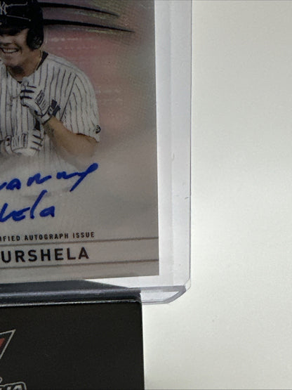 Gio Urshela 2022 Topps Pristine Slice Of A Star Signed On-Card Jersey Auto SP