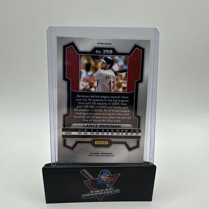 Lance Berkman 2024 Panini Prizm #258 Purple Prizm 76/99