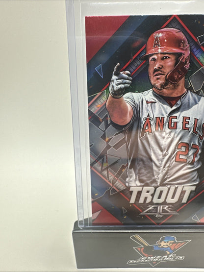 2022 Topps Fire Mike Trout Red Flame Parallel #81 Angels