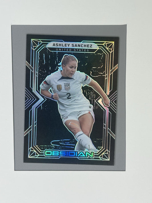2022-23 Panini Obsidian Ashley Sanchez Black Etch 18/115 #162