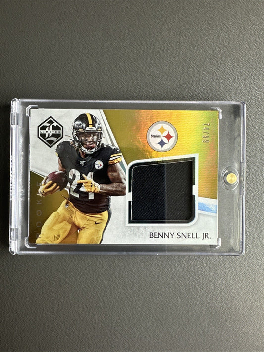 F90648  2019 Limited Rookie Jumbo Jerseys #33 Benny Snell Jr./99 STEELERS