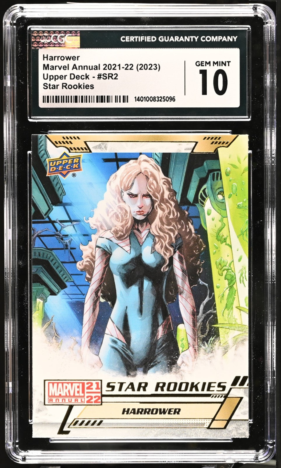 2021-22 Upper Deck Marvel Annual Star Rookies Harrower SR2 CGC 10
