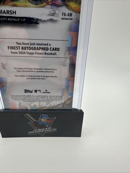 2024 Topps Finest Alec Marsh Rookie On-Card Auto #FA-AM Kansas City Royals 