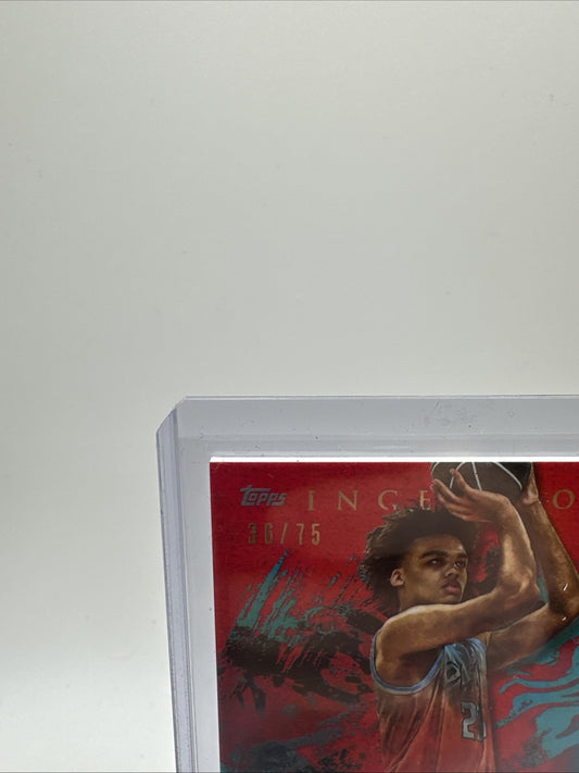 2021-22 Topps Inception OTE Overtime Elite Red /75 Jalen Lewis #IA-JL3 Auto