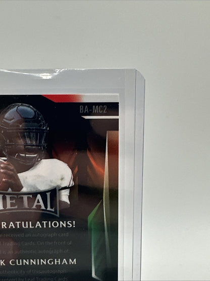 2023 Leaf Metal Football MALIK CUNNINGHAM Auto 3/5