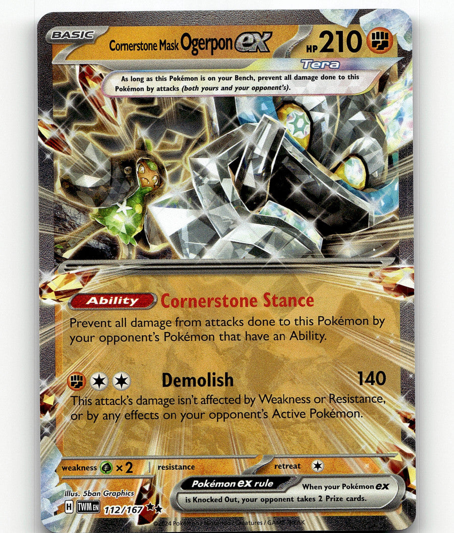 Pokémon 2024 Cornerstone Mask Ogerpon ex Twilight Masquerade CGC 10