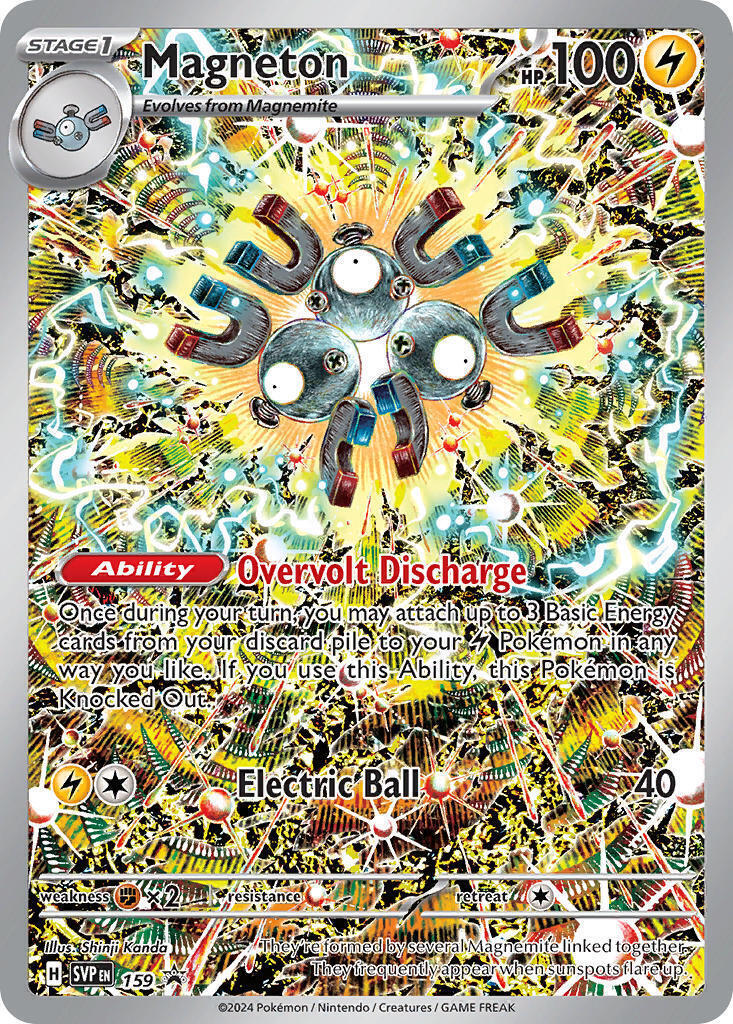CGC 10 Gem Mint Magneton 159 Sv: Scarlet & Violet Black Star Promo Cards Holo