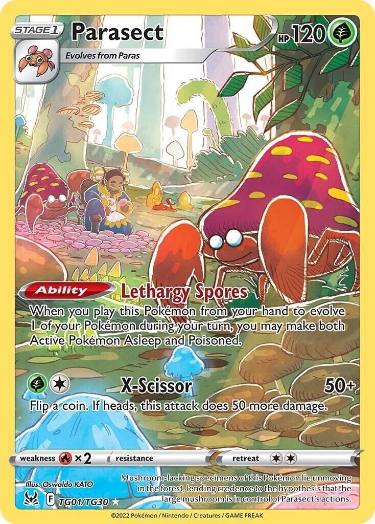 Parasect TG01/TG30 Swsh11: Lost Origin Trainer Gallery Holo CGC 9