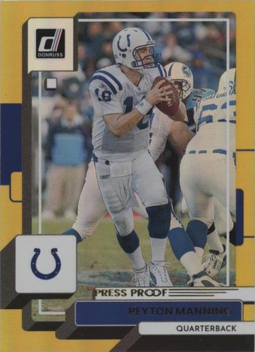 2022 Panini Donruss - Peyton Manning #57 Press Proof Premium SGC 10