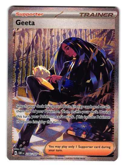Pokémon 2023 Geeta 226/197 Holo Special Illustration Rare CGC 8.5