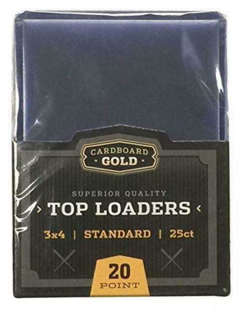 Cardboard Gold 20 Point 3x4 Standard Top Loader Trading Card Holder - 25 ct Pack